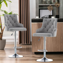 Contemporary Bar Stools Aubergine Wayfair